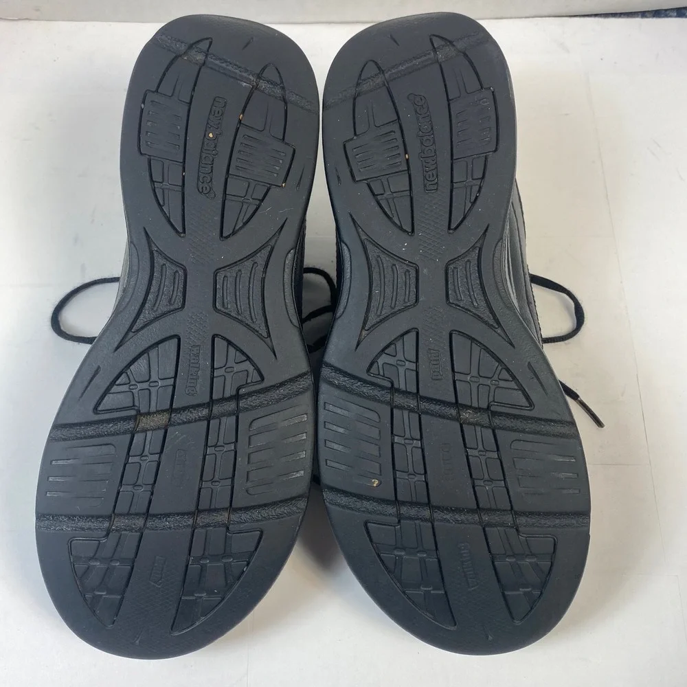 New Balance MW576BK 576 Walking Shoes Mens 10 4E Black Leather‎ ABZORB Wide